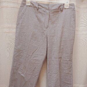 Black & White Gingham Petite Stretch Capri Pants Size 10P